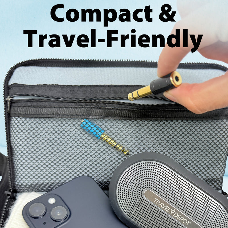 Cyberguys 2-Pack 3.5mm to 1/4" Headphone Adapter – Heavy-Duty Stereo Audio Jack