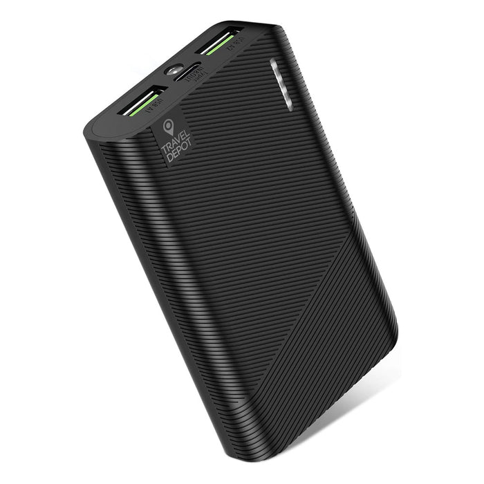 3-Port 6000mAh Portable Power Bank – Fast USB-C Charger with Flashlight for iPhone & Android