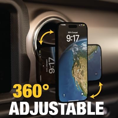 DEWALT Heavy Duty Magnetic Car Phone Holder – Universal Air Vent Mount