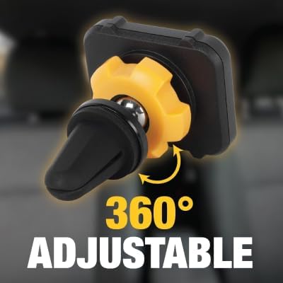 DEWALT Heavy Duty Magnetic Car Phone Holder – Universal Air Vent Mount