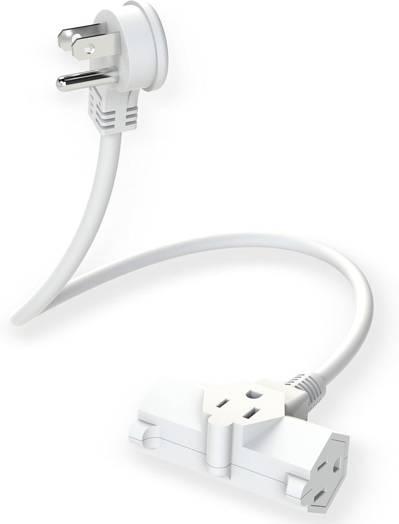 Hammerhead 3-Outlet Extension Cord – ETL Listed Plug Splitter for Home & Entertainment Centers