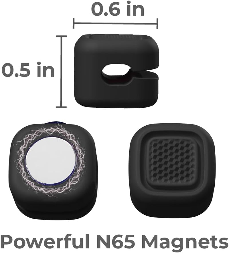 BLACK+DECKER Magnetic Cable Organizer β 4-Pack Adhesive Cord Clips for Cable Management