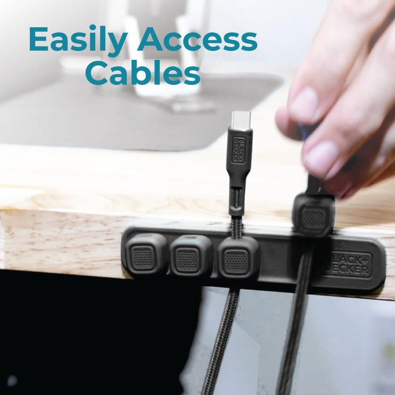 BLACK+DECKER Home Office Kit – 7-Piece Desk Set – Desk Mat & 38W PD Charger
