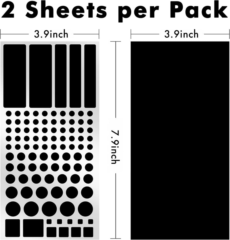 LED Light Blocking Stickers – 2 Sheets Blackout Dimming Covers for Electronics & Routers