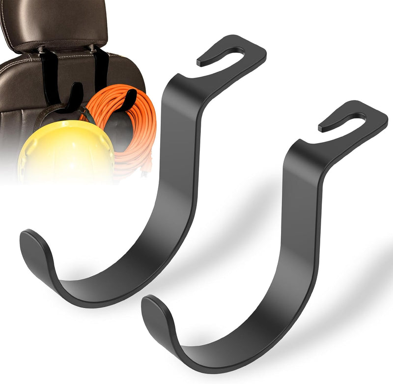 TRAVEL DEPOT XL Heavy-Duty Car Headrest Hooks – Universal Vehicle Seat Hangers