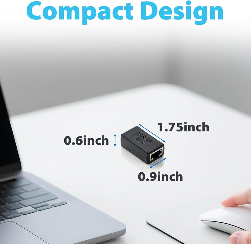 Cyberguys RJ45 Coupler 3-Pack – 1Gbps Ethernet Extender Cat7/Cat6/Cat5e LAN Adapter