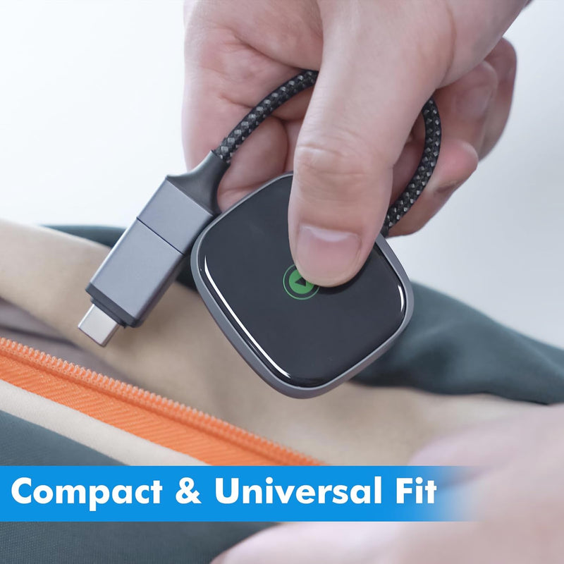 TRAVEL DEPOT Wireless CarPlay Adapter – Plug & Play Bluetooth Dongle Converts Wired to Wireless Apple CarPlay, Fast Auto Connect, Works w/800+ Car Models