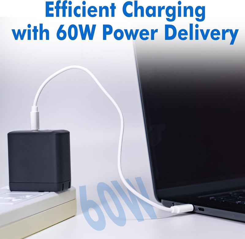 TRAVEL DEPOT Multi USB Charging Adapter Kit – 60W Cable Set w/Type-C, Micro USB & SIM Tool