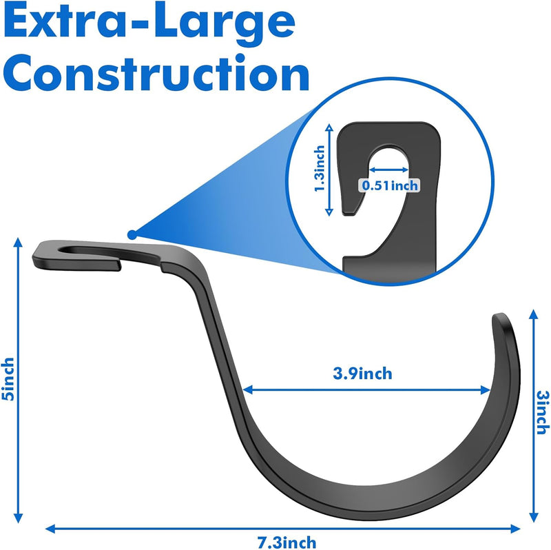 TRAVEL DEPOT XL Heavy-Duty Car Headrest Hooks – Universal Vehicle Seat Hangers