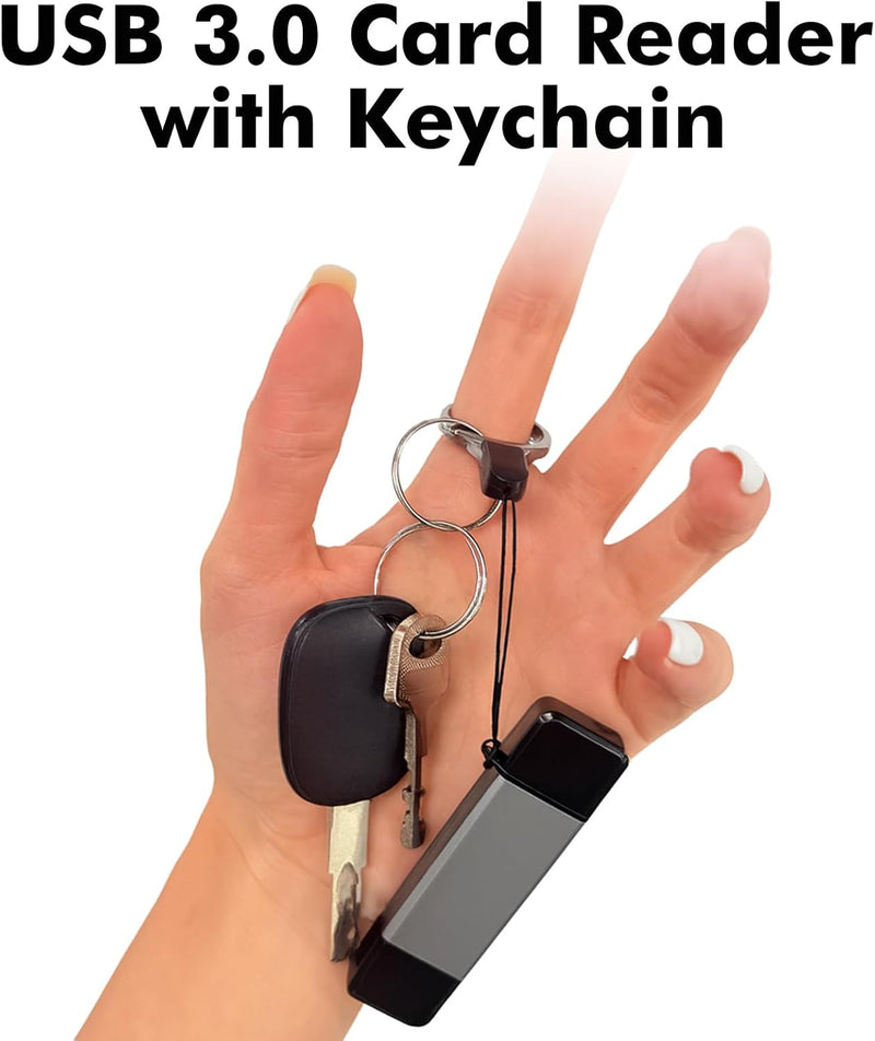 Cyberguys USB 3.0 SD Card Reader β Dual USB-C & USB-A, 5Gbps High-Speed Adapter