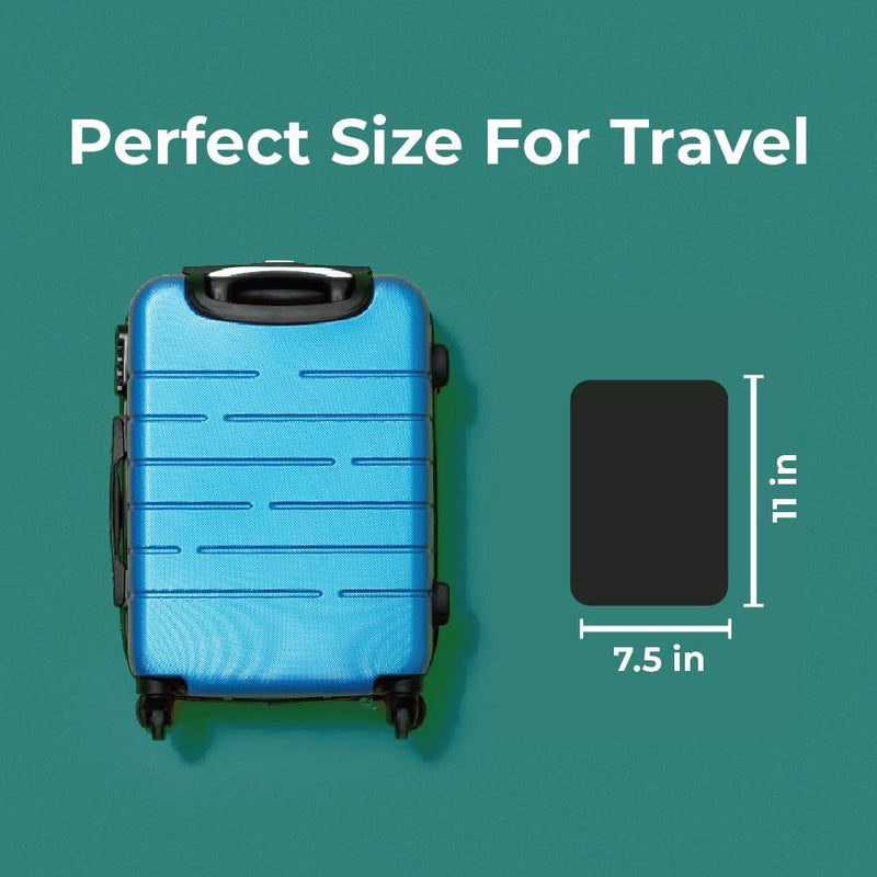 BLACK+DECKER Water-Resistant Nightstand Mat β PU Leather Protector, 7.5" x 11"