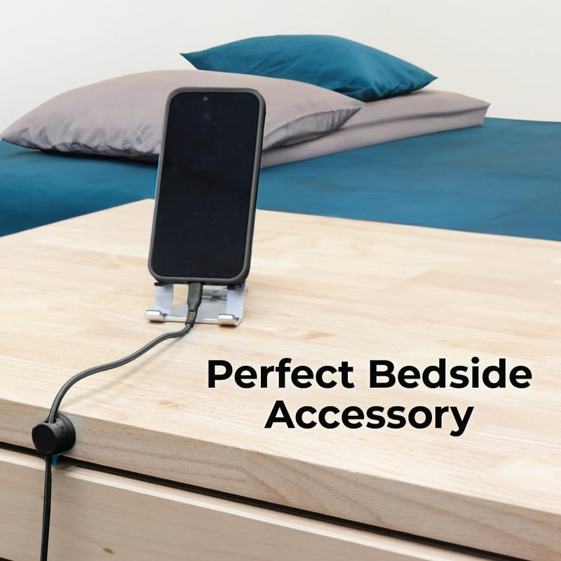 BLACK+DECKER Magnetic Cord Organizer – 6 Pack Cable Clips with Adhesive Mount