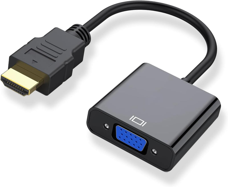 Cyberguys VGA to HDMI Adapter Cable – Female to Male Converter, 1080p Plug & Play