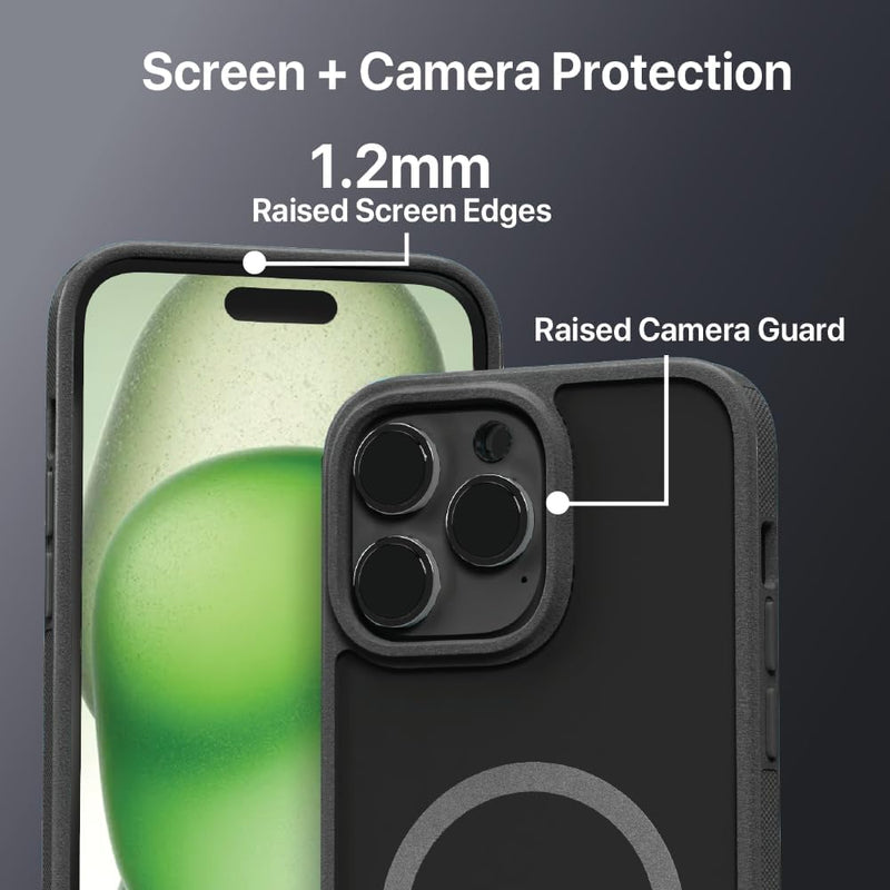 BLACK+DECKER iPhone 14 Case – MagSafe, Shockproof, Lanyard Strap, Custom Buttons