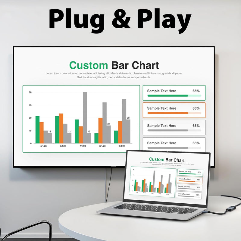 Cyberguys Mini DisplayPort to HDMI Adapter – 4K@60Hz Thunderbolt 1/2 to HDMI Converter