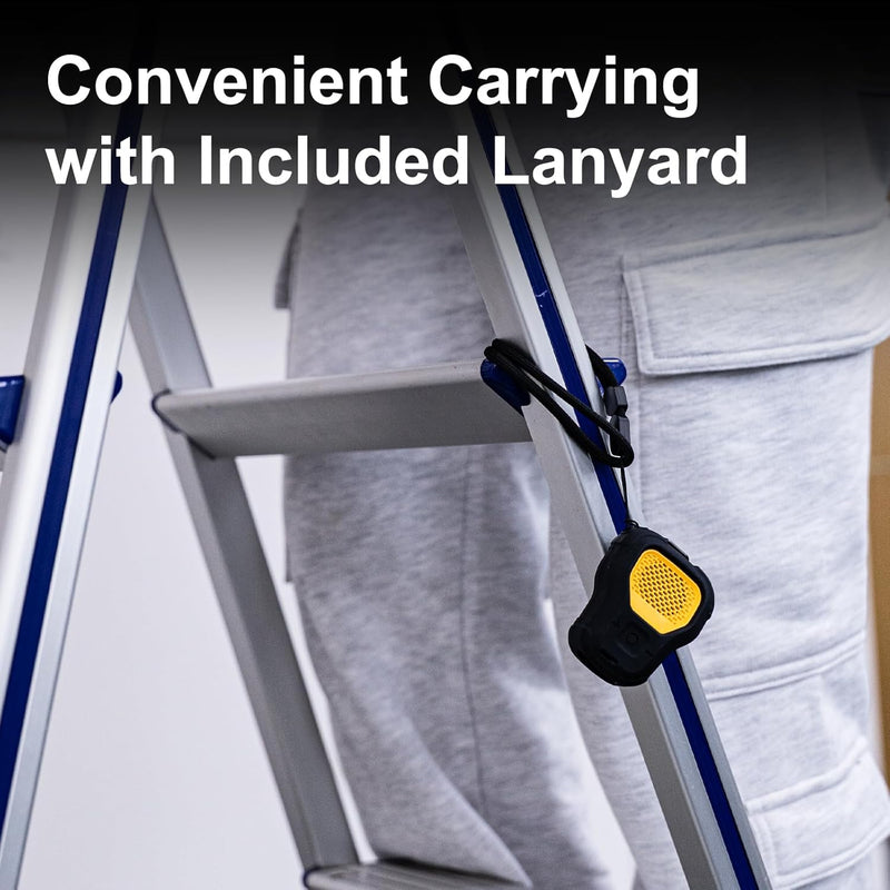 CYBERGUYS Shock-Proof Silicone Case for DEWALT Wearable Bluetooth Speaker β Slim, Non-Slip Sleeve w/Lanyard