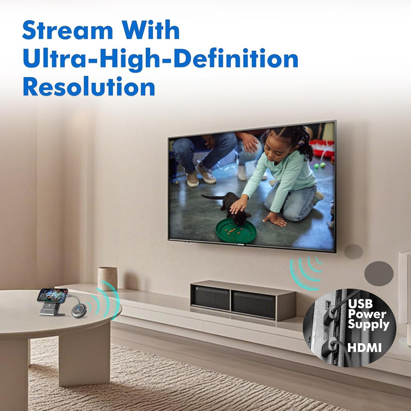 Wireless HDMI Transmitter & Receiver Kit – 1080P 60Hz HD Video/Audio Extender