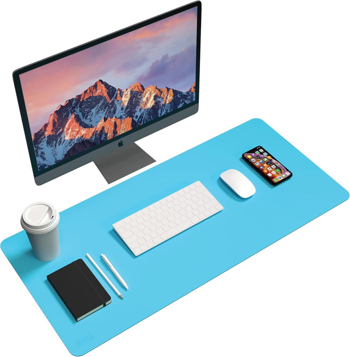 BLACK+DECKER Faux Leather Desk Mat – Keyboard & Mouse Pad, Office Desk Protector