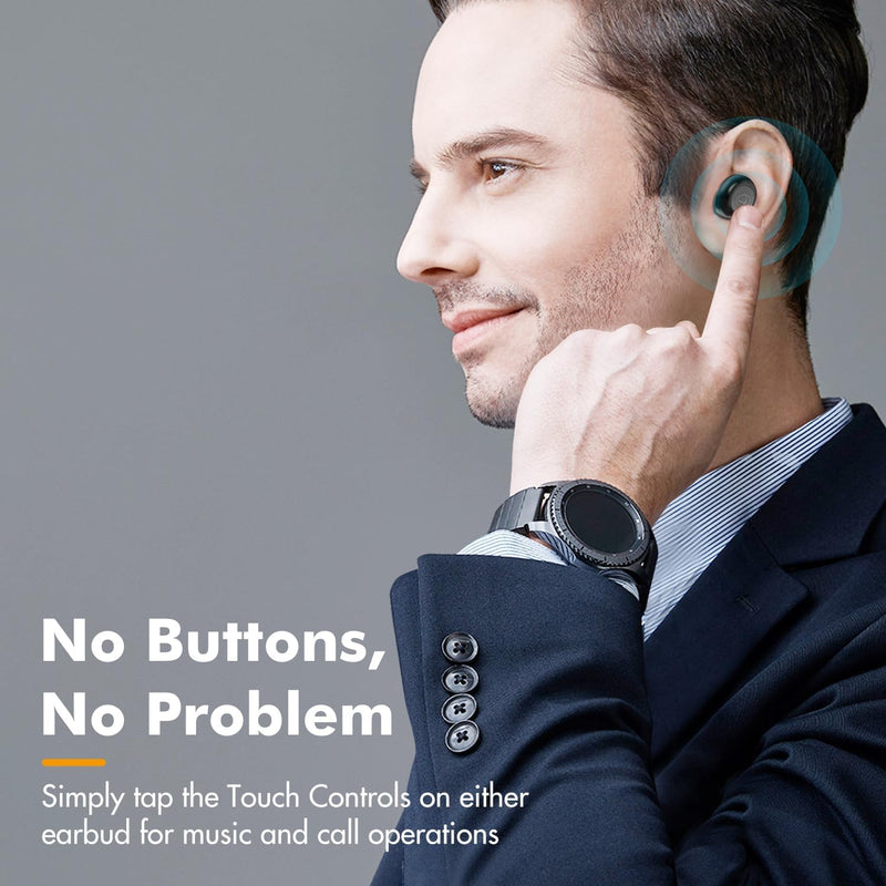 Mini Wireless Earbuds β Auto Pairing, Lightweight IPX4 Headphones w/Mic & Charging Case