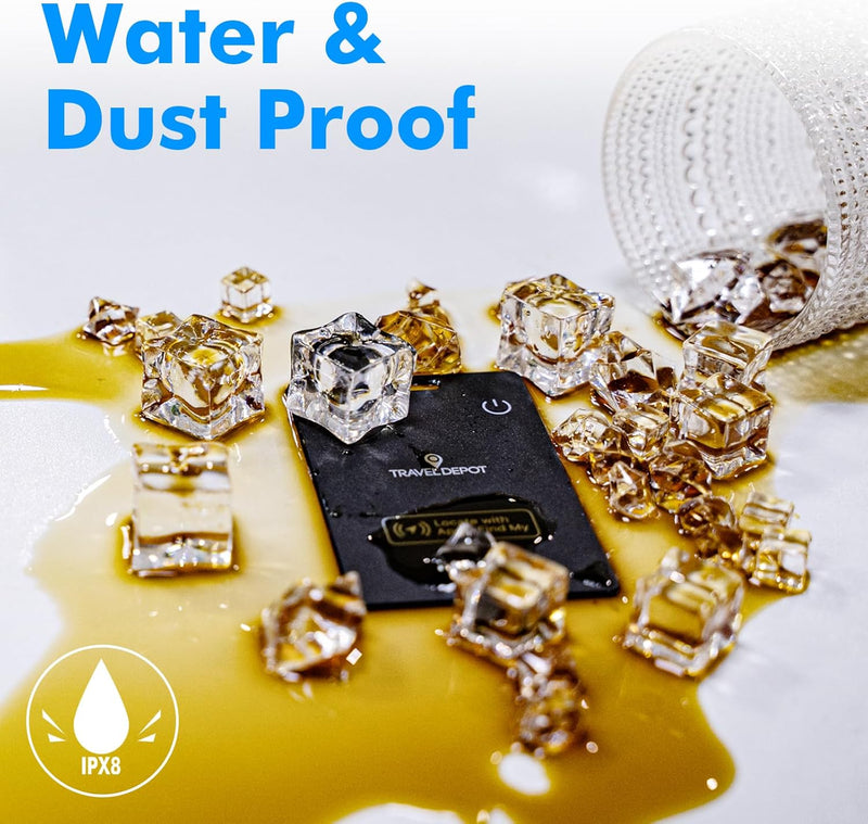 Travel Depot Slim Wallet Tracker Card β Find My Compatible, Wireless Charging, 6-Month Battery