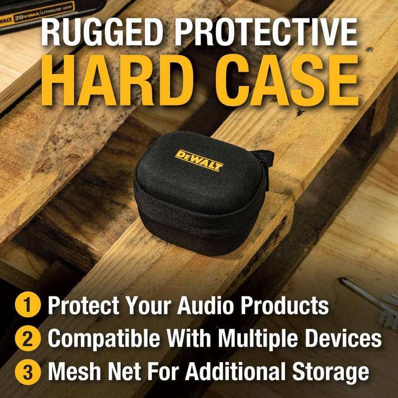 DEWALT Protective Headphone Case – TWS Earbuds & Wearable Speaker