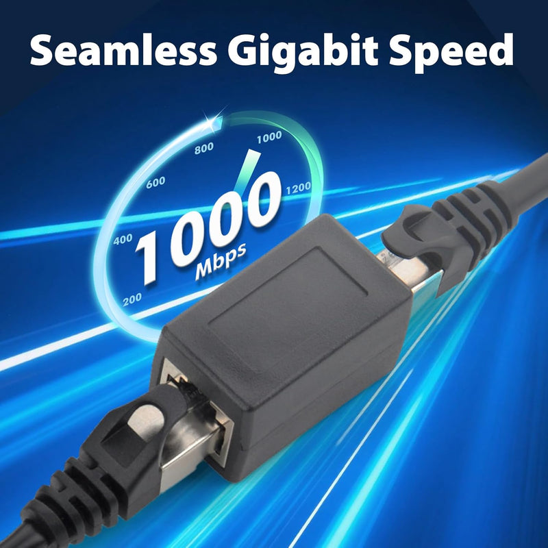 Cyberguys RJ45 Coupler 3-Pack – 1Gbps Ethernet Extender Cat7/Cat6/Cat5e LAN Adapter