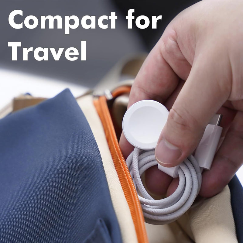 Magnetic Fast Charger for Apple Watch – USB-C, 3ft Durable Cable, 2-3 Hr Full Charge