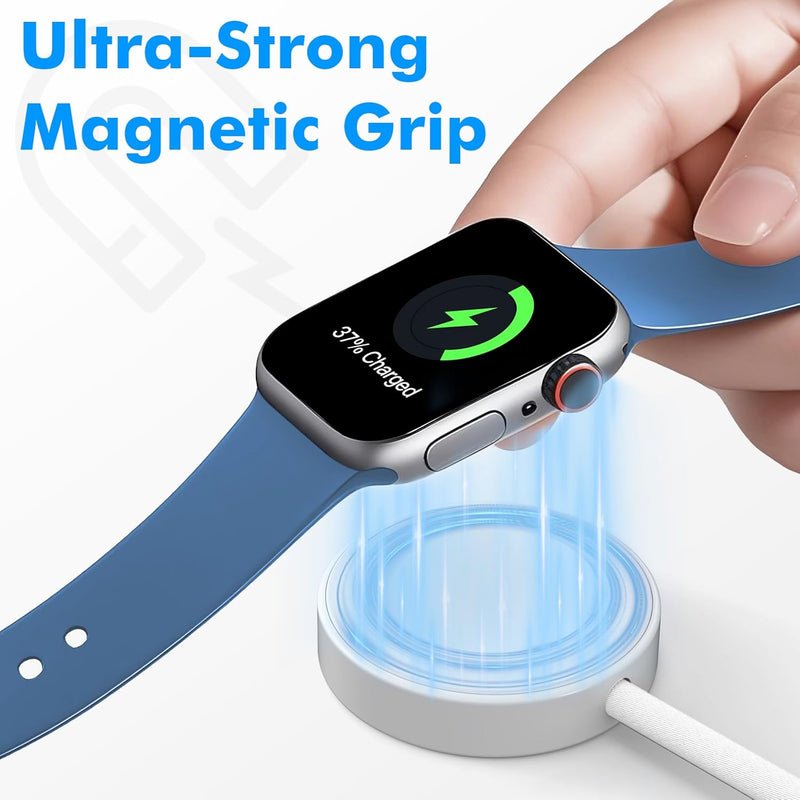 Magnetic Fast Charger for Apple Watch – USB-C, 3ft Durable Cable, 2-3 Hr Full Charge