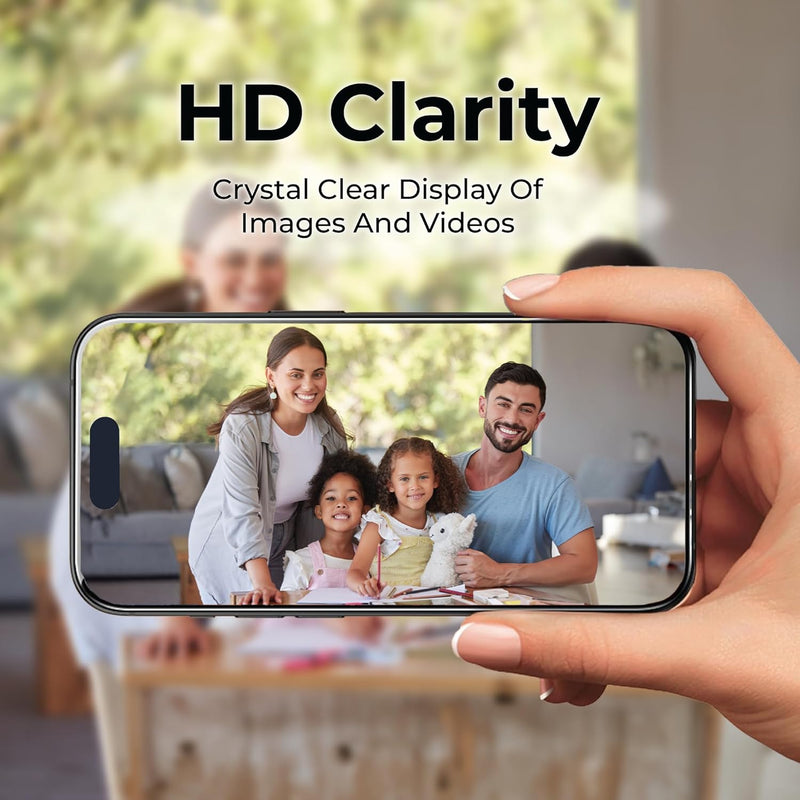 BLACK+DECKER iPhone Tempered Glass – 9H+ Shatterproof, Easy-Install, 2-Pack