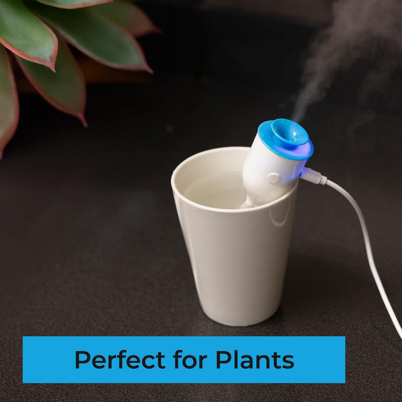 Mini Portable USB Rechargeable Humidifier – Ultra-Quiet Travel Humidifier for Home, Office & Plants