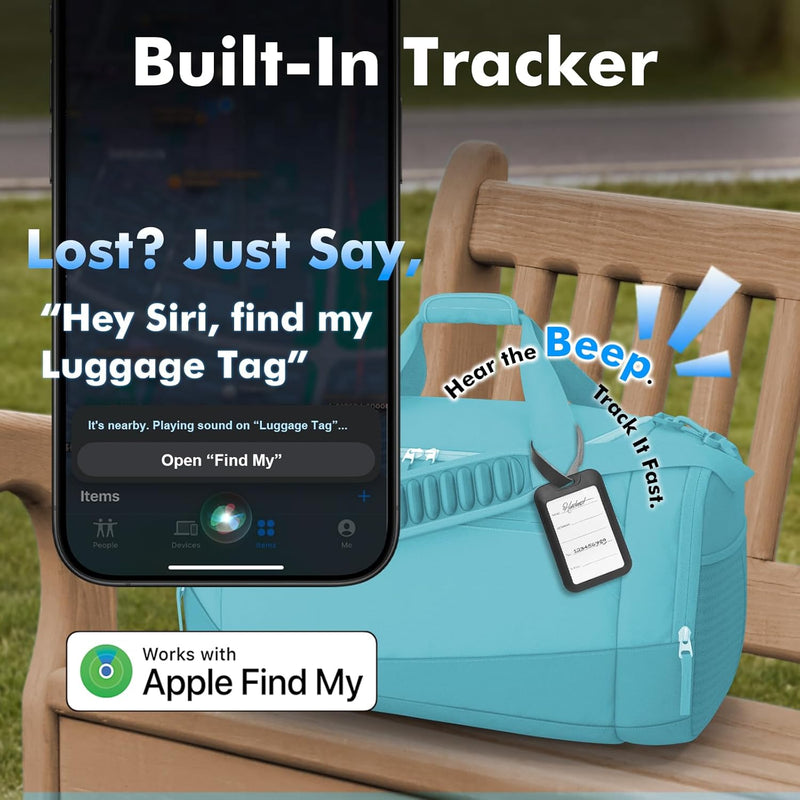 Travel Depot Discreet Luggage Tag – Apple Find My Trackable, Wireless Charge