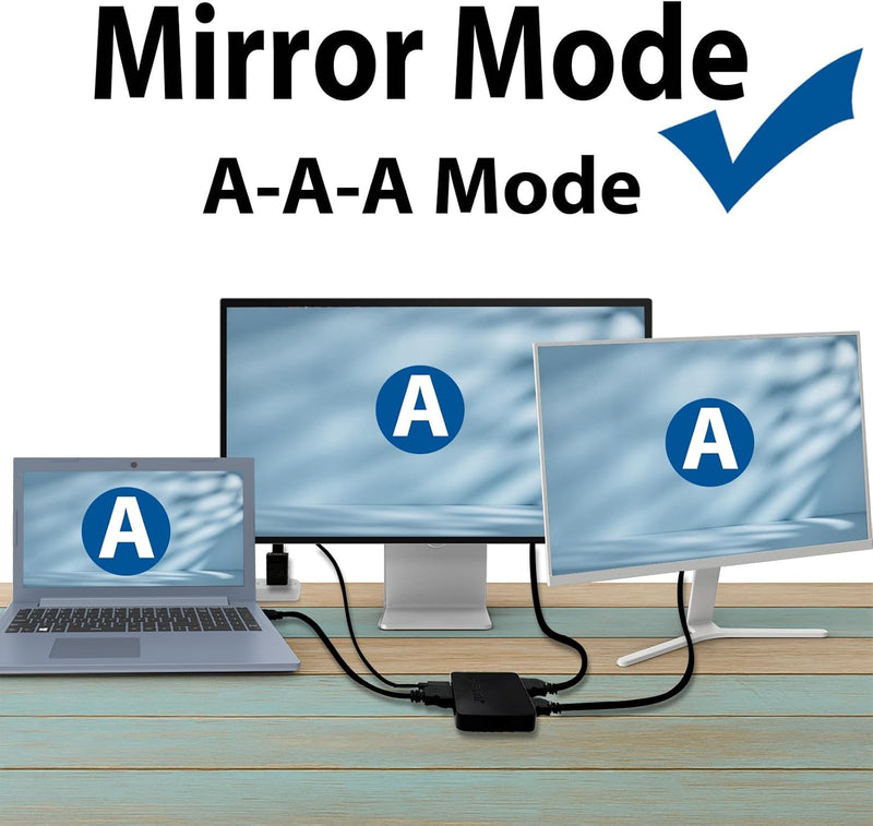 Cyberguys HDMI Splitter 1 in 2 Out – 4K HDMI Hub 2.0 Video Duplicator with Power Cable