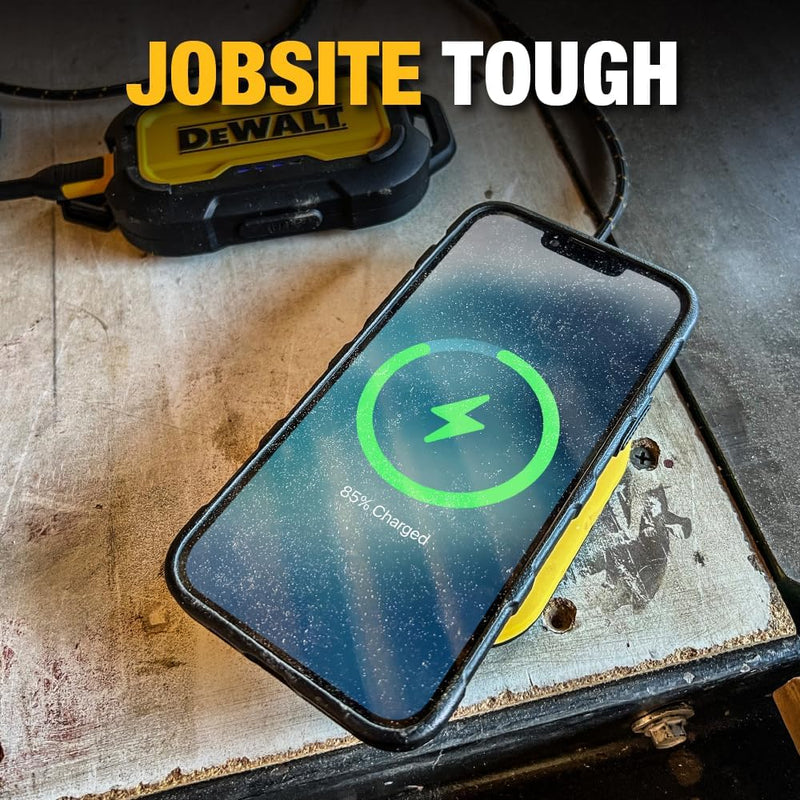 DEWALT Heavy Duty 10W Wireless Charging Pad – Fast Charger w/Cable