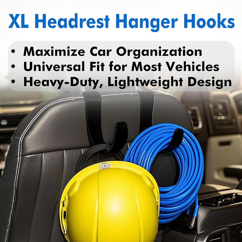 TRAVEL DEPOT XL Heavy-Duty Car Headrest Hooks – Universal Vehicle Seat Hangers
