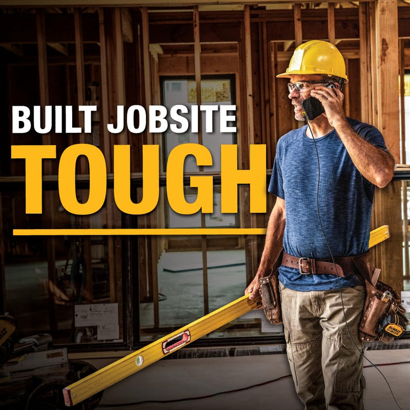 DEWALT Heavy Duty 20ft USB-C Cable – Extra-Long 60W Fast Charge Only Cable with 90° Connector for Gaming & Devices