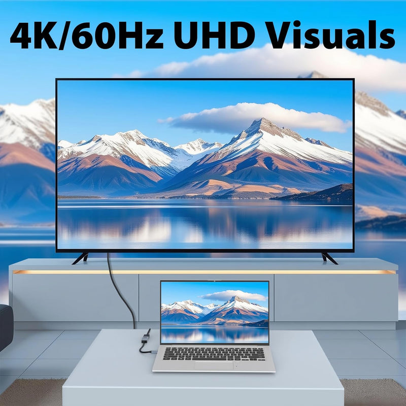 Cyberguys Mini DisplayPort to HDMI Adapter – 4K@60Hz Thunderbolt 1/2 to HDMI Converter