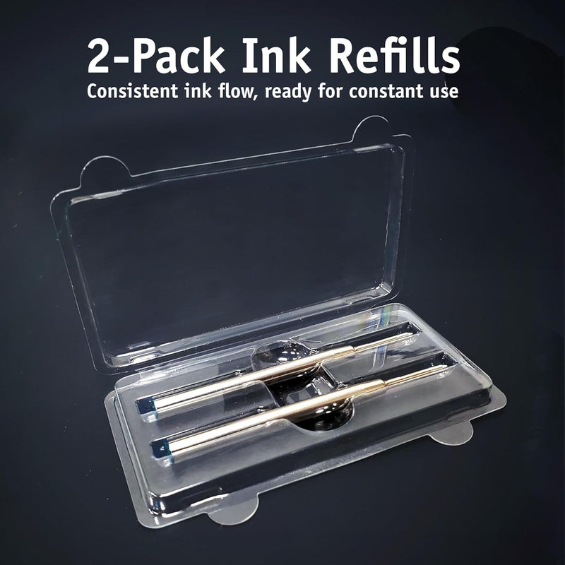 DEWALT Stylus Pen Ink Refills – 2-Pack Ballpoint Replacement Cartridges, Fits DEWALT 3-in-1 Stylus Pen, Black or Blue Ink
