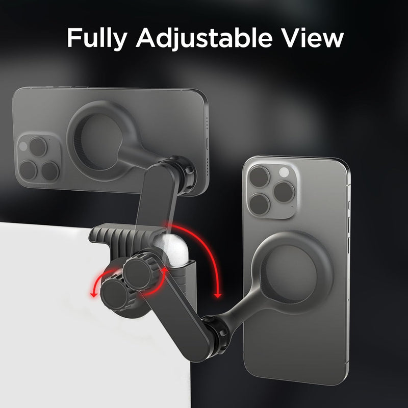 Magnetic Tesla Phone Mount – MagSafe Monitor Holder for Model 3/Y/S/X (2022+), Black