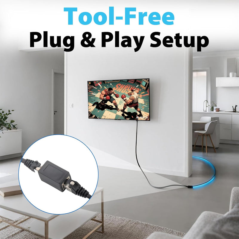 Cyberguys RJ45 Coupler 3-Pack – 1Gbps Ethernet Extender Cat7/Cat6/Cat5e LAN Adapter