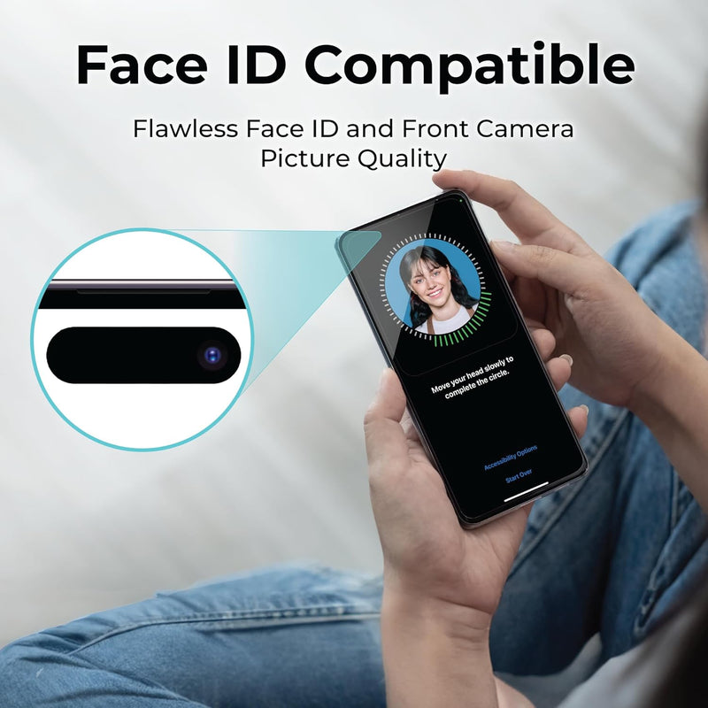 BLACK+DECKER iPhone Tempered Glass – 9H+ Shatterproof, Easy-Install, 2-Pack