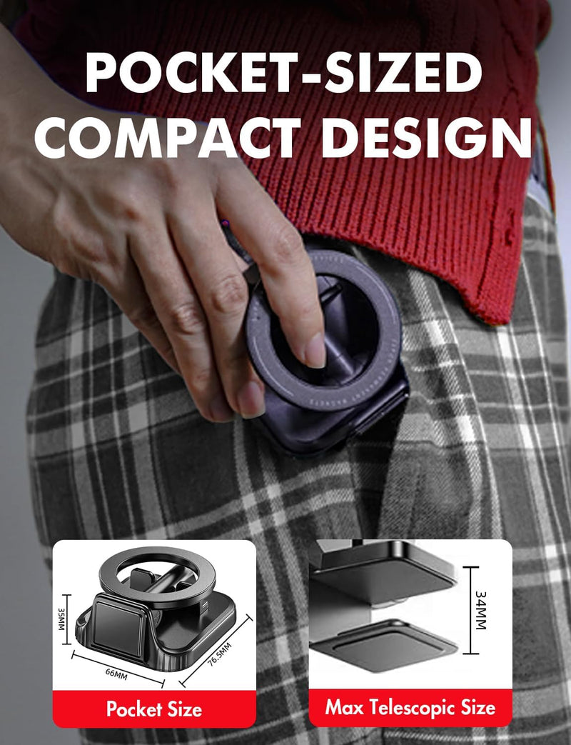 MagSafe Airplane Phone Holder – Hands-Free Travel Mount for iPhone 16/15 & Long Flights