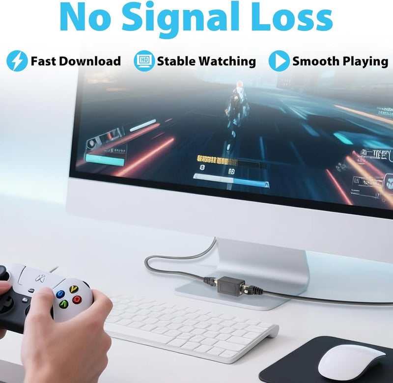 Cyberguys RJ45 Coupler 3-Pack – 1Gbps Ethernet Extender Cat7/Cat6/Cat5e LAN Adapter