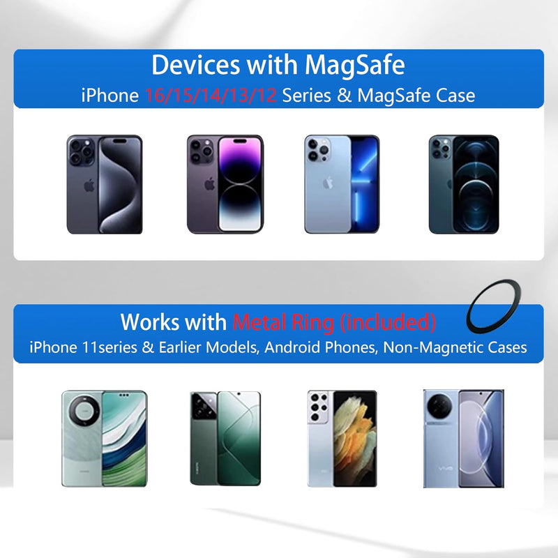 MagSafe Car & Surface Suction Phone Mount – Magnetic Holder for iPhone 15/16
