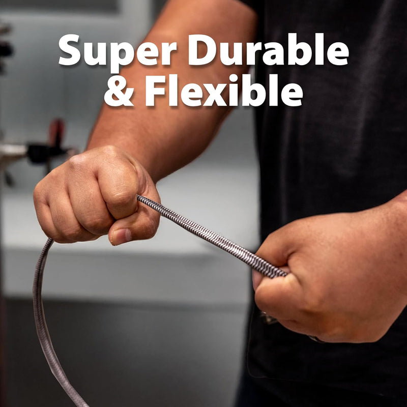 Cat8 Flat Braided Ethernet Cable β 40Gbps High Speed LAN Cord, Shielded RJ45, 6ft