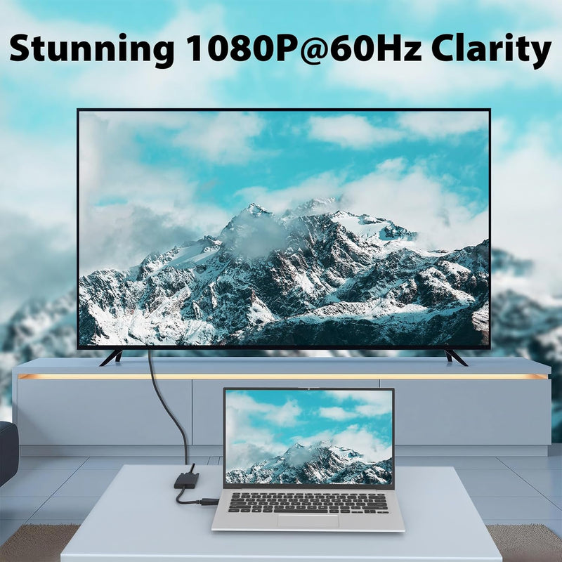 Cyberguys DisplayPort to DVI Adapter ā Gold-Plated DP to DVI-D Converter, Male to Female, 1080P Full HD, Compatible with Laptops, PCs, Monitors, Projectors, HDTV