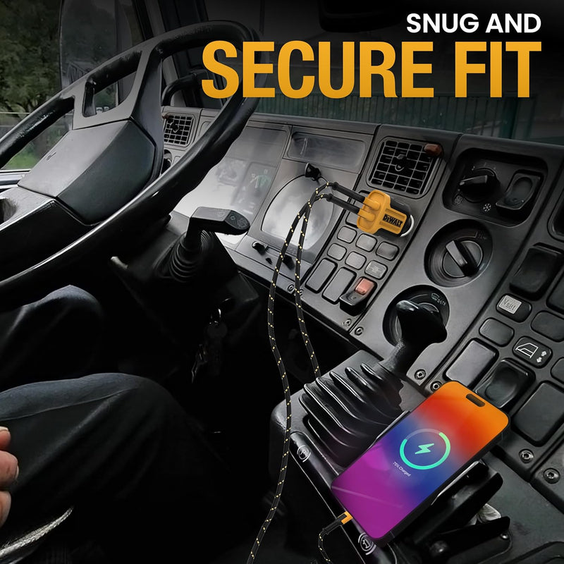 DEWALT Heavy Duty 24W USB Car Charger – Fast Dual-Port Adapter