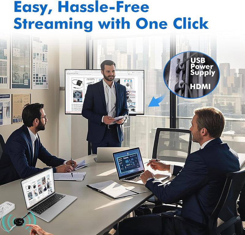 Wireless HDMI Transmitter & Receiver Kit – 1080P 60Hz HD Video/Audio Extender