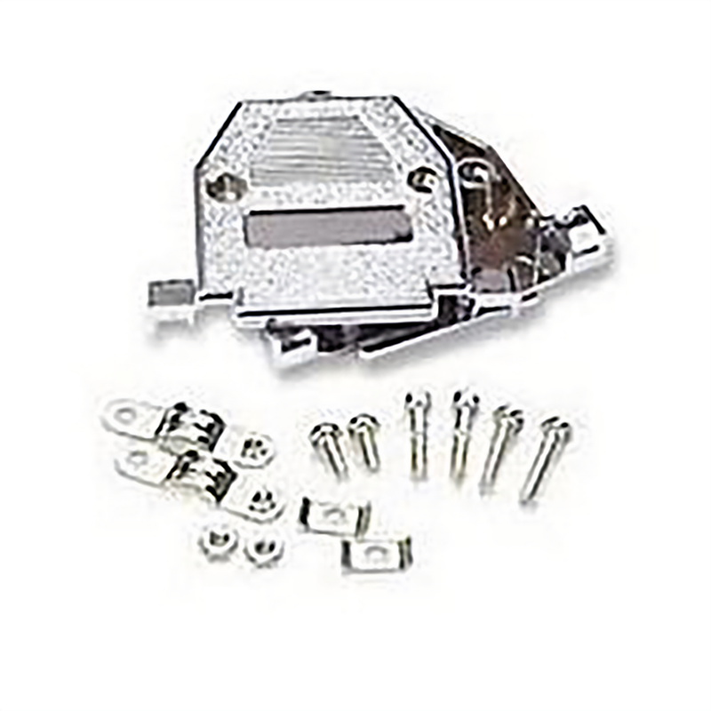 DB25 Metallized Plastic Hood with Thumbscrews – Shielded Connector Cover