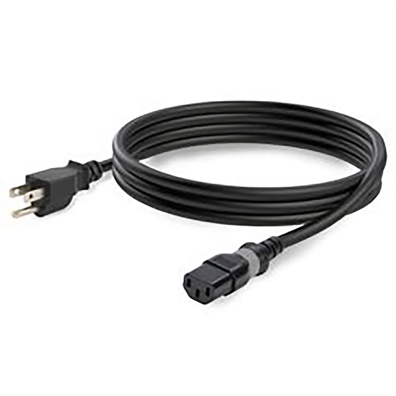 NEMA 5-15P to S-Lock C13 Power Cord – 18AWG Secure Locking Power Cable