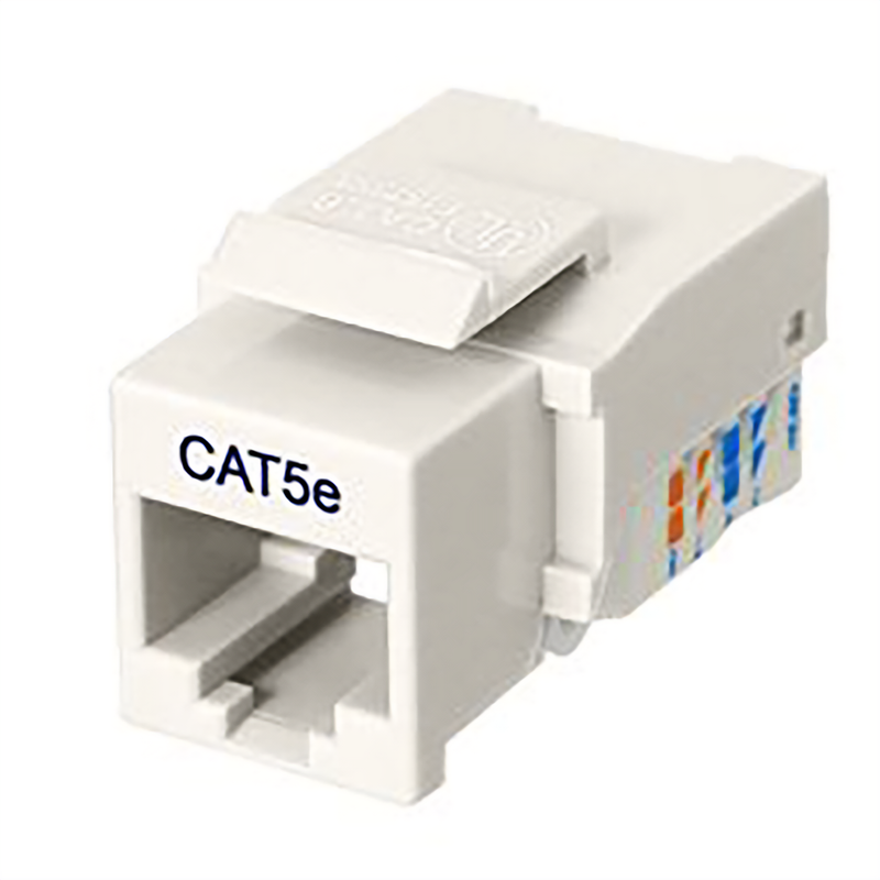 CAT5E RJ45 KEYSTONE JACK, TOOL-FREE